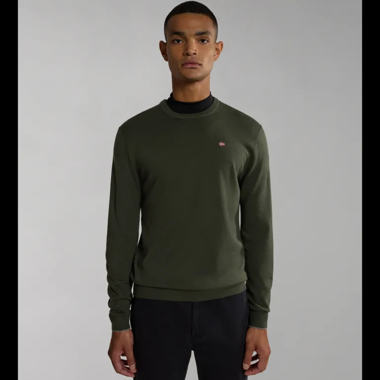 MAGLIONE DA UOMO NAPAPIJRI DAMAVAND C 4 GREEN DEPTHS NP0A4GJU GE4
