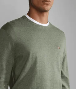 MAGLIONE DA UOMO NAPAPIJRI DECATUR 4 GREEN LICHEN NP0A4GAW GAE