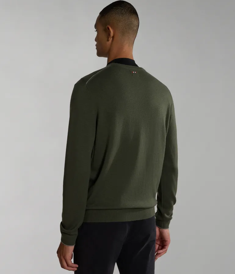 MAGLIONE DA UOMO NAPAPIJRI DAMAVAND C 4 GREEN DEPTHS NP0A4GJU GE4