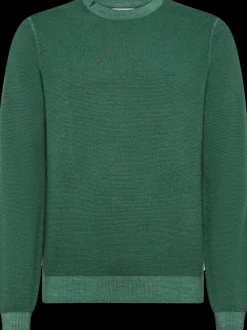 MAGLIONE DA UOMO SUN68 ROUND VINTAGE RICE VERDE SCURO K44145 37