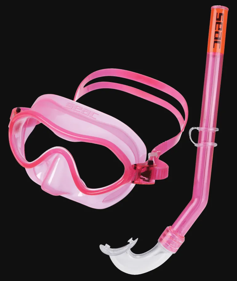 MASCHERA DA SNORKELING JUNIOR SEAC SUB SET BIS BAIA ROSA