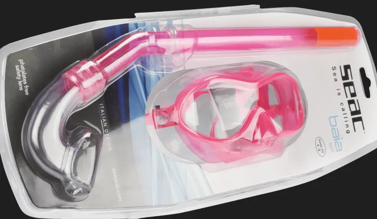 MASCHERA DA SNORKELING JUNIOR SEAC SUB SET BIS BAIA ROSA