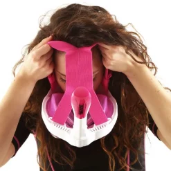 MASCHERA GRANFACCIALE SEAC MAGICA S/M SLT/PI BIANCO/ROSA 170-10WP/S