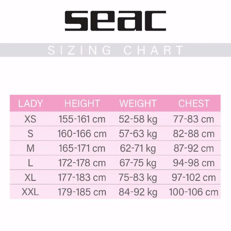 MUTA CORTA SEAC SUB SENSE LADY 2.5MM