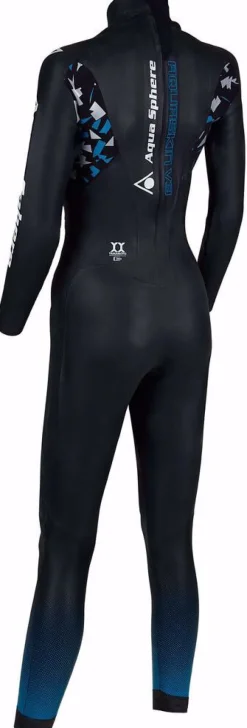 MUTA DA DONNA AQUASPHERE AQUASKIN FULL SUIT V3 W BLACK TURQUOISE 0143