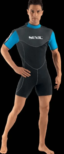 MUTA DA UOMO 2,5mm SEAC SUB CORTA NERA/AZZURRA