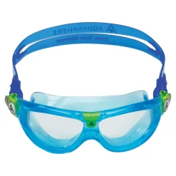OCCHIALINI AQUASPHERE SEAL KID 2 TURQUOISE BLUE LENSES CLEAR 4340LC