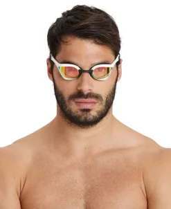 OCCHIALINO DA NUOTO UNISEX ARENA COBRA ULTRA SWIPE MR YELLOCOPPER-WHITE 002507 310