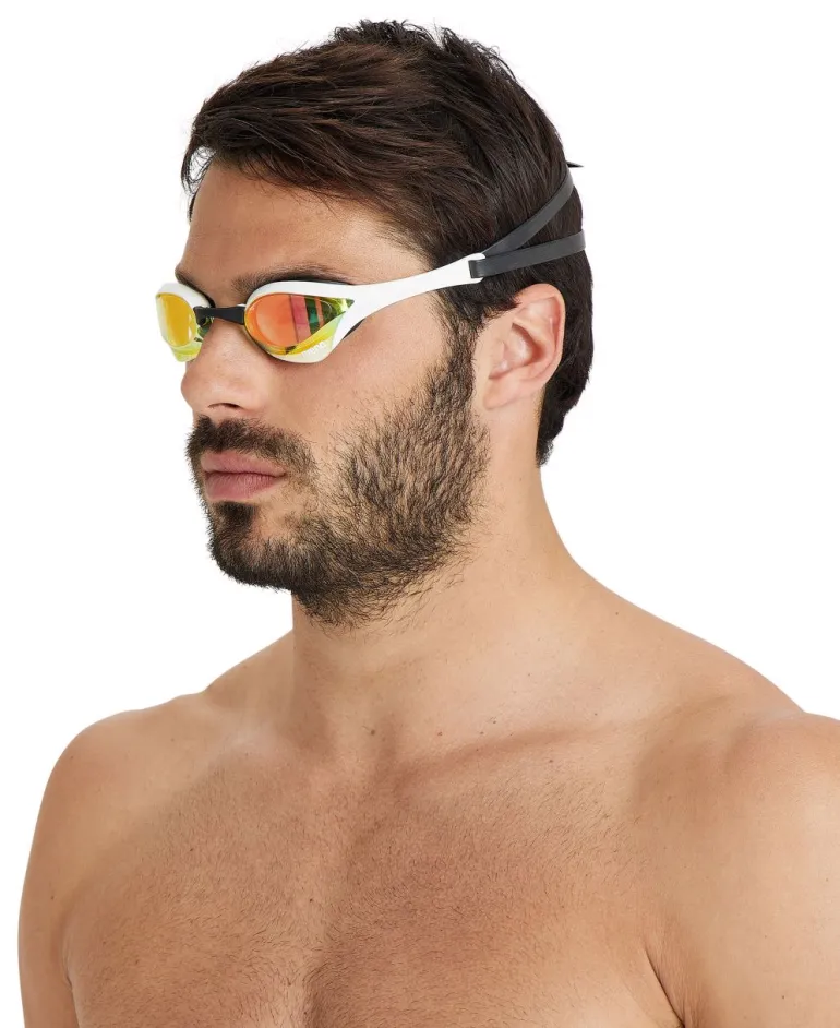 OCCHIALINO DA NUOTO UNISEX ARENA COBRA ULTRA SWIPE MR YELLOCOPPER-WHITE 002507 310