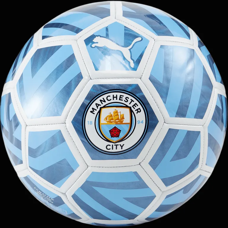 PALLONE DA CALCIO PUMA MCFC FAN BALL WHT TM LT BLUE 084045