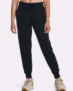 PANTALONE DA TUTA DA DONNA UNDER ARMOUR RIVAL BLACK 1379438 0001