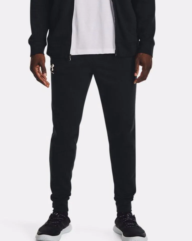PANTALONE DA TUTA DA UOMO UNDER ARMOUR RIVAL TERRY JOGGER BLACK 1380843 001