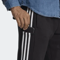 PANTALONE DA TUTA DA UOMO ADIDAS M 3S FT TC PT BLACK/WHITE HA4337