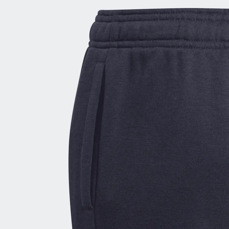PANTALONI SPORTIVI JUNIOR ADIDAS ESSENTIALS IN FRENCH TERRY BLU CON POLSINO