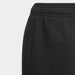 PANTALONI SPORTIVI JUNIOR ADIDAS ESSENTIALS IN FRENCH TERRY NERI CON SCRITTA LATERALE