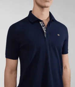 POLO DA UOMO NAPAPIJRI EOLANOS 3 BLU MARINE NP0A4GB3 176