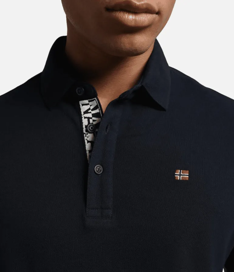 POLO DA UOMO NAPAPIJRI EOLANOS 3 BLU MARINE NP0A4GB3 176