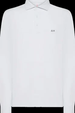 POLO DA UOMO SUN68 COLLAR EL. BIANCO A44108 01