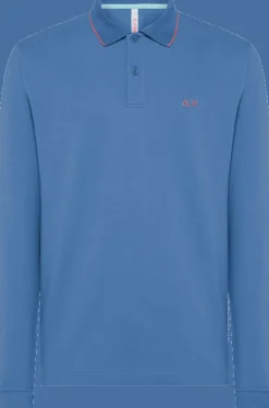 POLO DA UOMO SUN68 SMALL STRIPES A34110 56