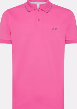 POLO DA UOMO SUN68 SMALL STRIPES ON COLLAR A34113 20