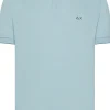 POLO DA UOMO SUN68 SMALL STRIPES ON COLLAR A35110 05