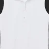 POLO SMANICATA DA DONNA LACOSTE REGULAR FIT PF5445 001