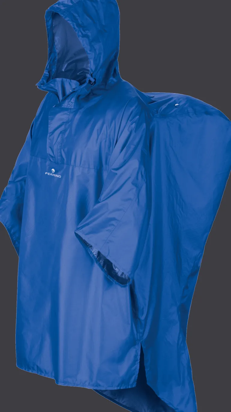 PONCHO FERRINO HIKER RAINCOAT BLU