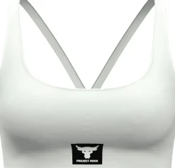 REGGISENO DA DONNA UNDER ARMOUR PROJECT ROCK ALL TRAIN CROSSBACK WHITE CLAY 1380181 0114