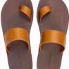 SANDALI MOO CHUU POP THUMB BROWN CARAMEL