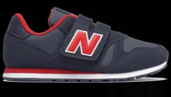 SCARPA DA BAMBINO GS NEW BALANCE 373 A STRAPPO BLU ROSSO