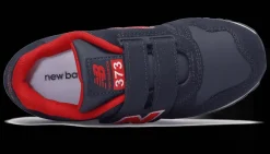 SCARPA DA BAMBINO GS NEW BALANCE 373 A STRAPPO BLU ROSSO