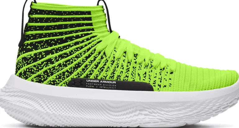 SCARPA DA BASKET UNISEX UNDER ARMOUR FLOFUTR X ELITE LUX HIGH VIS 3024977 300