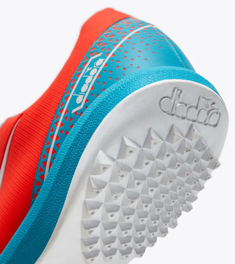 SCARPA DA CALCIO DA UOMO DIADORA PICHICHI 6 TFR FLUO RED/VAPOR BLUE/TILE D0664