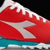 SCARPA DA CALCIO JUNIOR DIADORA PICHICHI 6 TF JR FLUO RED/VAPOR BLUE/TIL - 101.179614 D0664