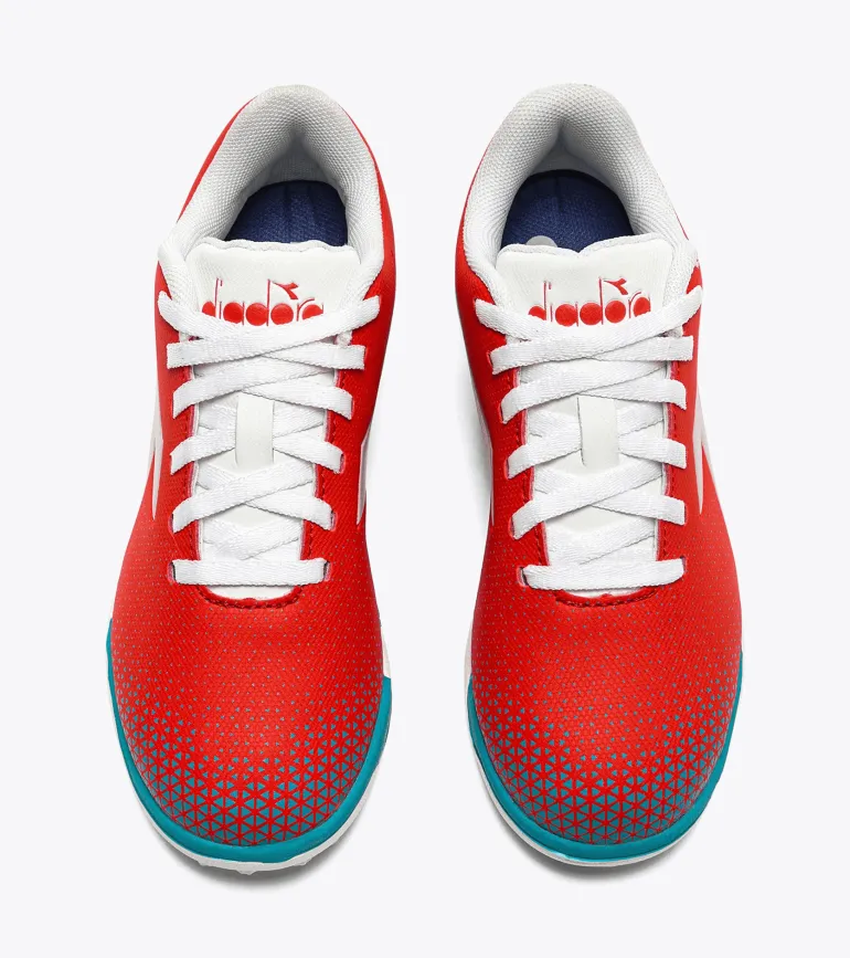 SCARPA DA CALCIO JUNIOR DIADORA PICHICHI 6 TF JR FLUO RED/VAPOR BLUE/TIL - 101.179614 D0664