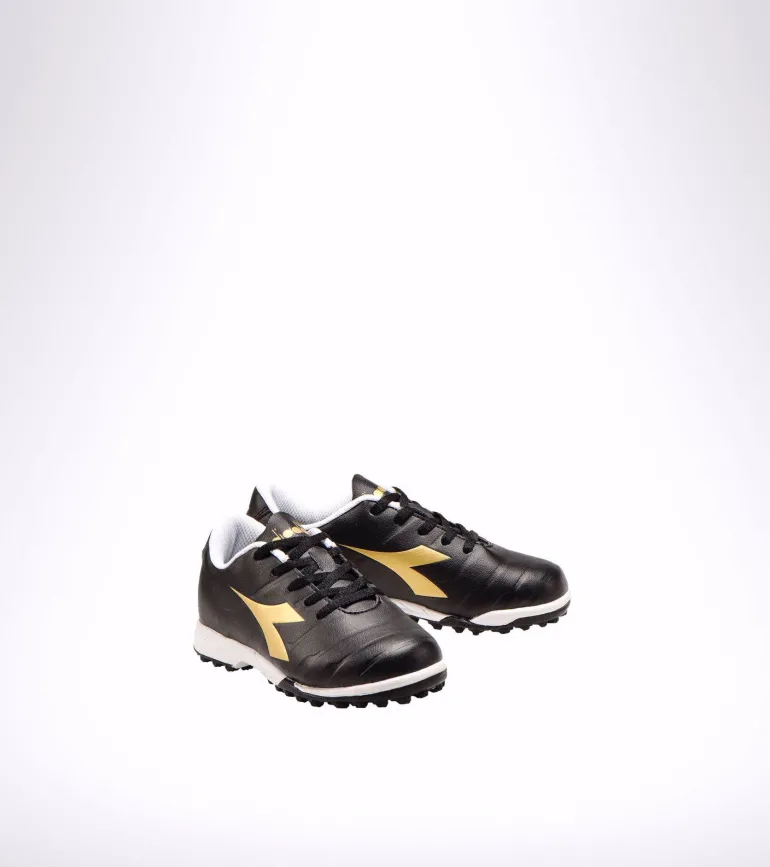 SCARPA DA CALCIO JUNIOR DIADORA PICHICHI 3 TF NERA CON LOGO DORATO