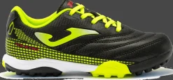 SCARPA DA CALCIO JUNIOR JOMA TOLEDO JR TURF NERO AMARILLO FLUO