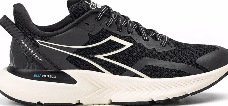 SCARPA DA RUNNING DA DONNA DIADORA VOLO 3 GLAM BLACK/WHISPER WHITE - 101.179086 C2609