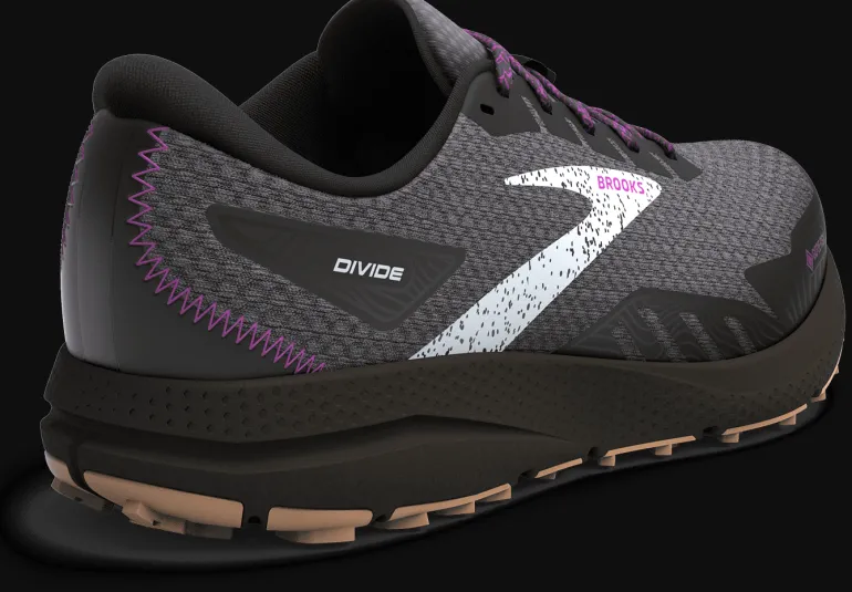SCARPA DA RUNNING DA DONNA BROOKS DIVIDE 4 GTX BLACK/BLACKENED PEARL/PURPLE 120393 1B073