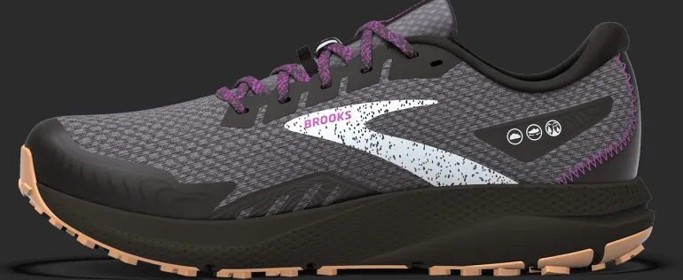 SCARPA DA RUNNING DA DONNA BROOKS DIVIDE 4 GTX BLACK/BLACKENED PEARL/PURPLE 120393 1B073