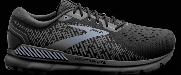 SCARPA DA RUNNING DA UOMO BROOKS ADDICTION GTS 15 BLACK/BLACK/EBONY 110365 1D020