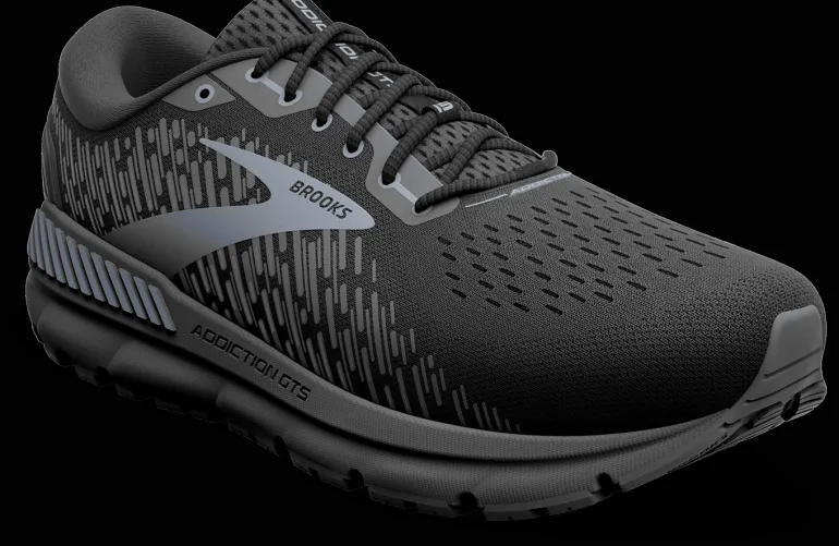 SCARPA DA RUNNING DA UOMO BROOKS ADDICTION GTS 15 BLACK/BLACK/EBONY 110365 1D020