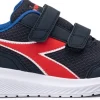 SCARPA DA RUNNING JUNIOR DIADORA FALCON 3 JR V BLUE CORSAIR /HIGH RISK RE - 101.179074 C0172