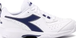 SCARPA DA TENNIS DA DONNA DIADORA S. CHALLENGE 5 CLAY WHITE/BLUE PRIN - 101.179501 C4127