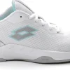 SCARPA DA TENNIS DA DONNA LOTTO MIRAGE 600 ALR ALL WHITE SILVER METAL  215920 8JO