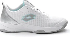 SCARPA DA TENNIS DA DONNA LOTTO MIRAGE 600 ALR ALL WHITE SILVER METAL Â 215920 8JO