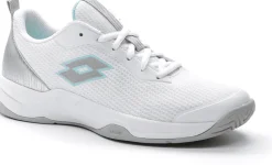 SCARPA DA TENNIS DA DONNA LOTTO MIRAGE 600 ALR ALL WHITE SILVER METAL  215920 8JO
