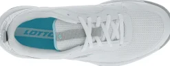 SCARPA DA TENNIS DA DONNA LOTTO MIRAGE 600 ALR ALL WHITE SILVER METAL  215920 8JO
