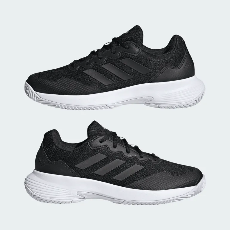 SCARPA DA TENNIS DA DONNA ADIDAS GAMECOURT 2 BLACK/BLACK/SILVER ID1494