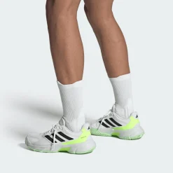 SCARPA DA TENNIS DA UOMO ADIDAS COURTJAM CONTROL 3 M WHITE/BLACK/LEMON IF0459